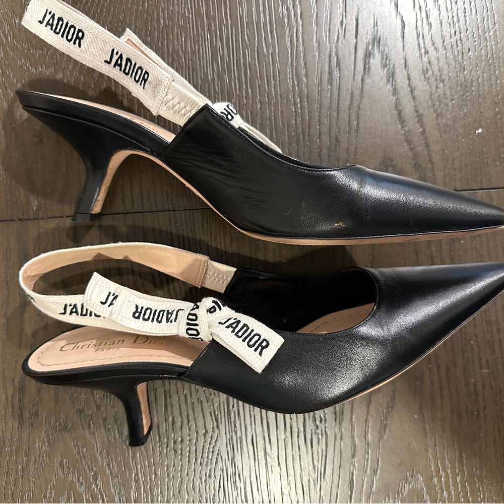 DIOR J’ADIOR Slingback Pumps, Black leather